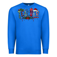 True Royal Teacher Christmas Premium Sweatshirt - CowhideDigitalArt