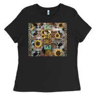 Black Senior 2023 western Ladies Tee - NancyCooperArtShop