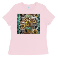 Bubblegum Pink Senior 2023 western Ladies Tee - NancyCooperArtShop