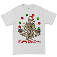 Dove Grey Merry Christmas skeleton Premium Tee - NancyCooperArtShop