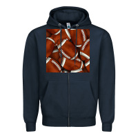 Navy american football seamless pattern Zipper Hoodie - BundleAndBundleShop