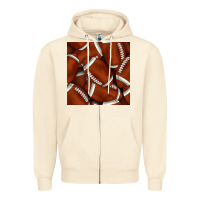 Sandshell american football seamless pattern Zipper Hoodie - BundleAndBundleShop