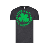 Vintage Black dibs on the redhead  st patricks day Vintage Tee - lanVoArt