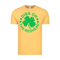 Vintage Mustard dibs on the redhead  st patricks day Vintage Tee - lanVoArt