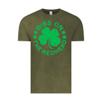Vintage Olive dibs on the redhead  st patricks day Vintage Tee - lanVoArt