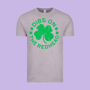 Dibs On The Redhead  St Patricks Day Vintage Tee Designed By Lanvoart