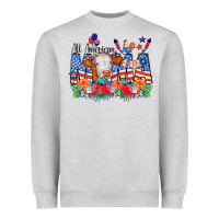 All American Mama Cow Flowers Heavyweight Sweatshirt | Teevron