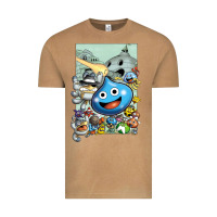 Dragon Quest Slime Print Vintage Tee | Teevron