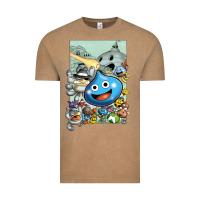 Vintage Coffee dragon quest slime print Vintage Tee - lanVoArt