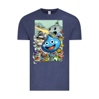 Vintage Denim dragon quest slime print Vintage Tee - lanVoArt