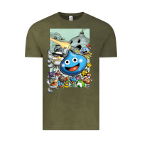 Vintage Olive dragon quest slime print Vintage Tee - lanVoArt