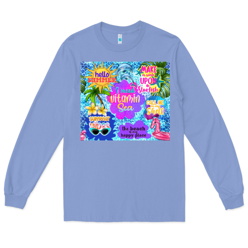 I Need Vitamin Sea Long Sleeve Tee by TumblerDesignByShophia | Teevron