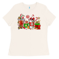 Bone Santa coffee cups Ladies Tee - NancyCooperArtShop