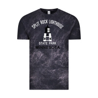 Cloud Black Trending Split Rock Lighthouse Minnesota State Park Vintage Tee - lanVoArt