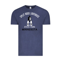 Vintage Denim Trending Split Rock Lighthouse Minnesota State Park Vintage Tee - lanVoArt