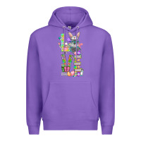Purple Love Easter Nurse Premium Hoodie - BundleAndBundleShop