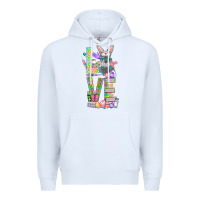 White Love Easter Nurse Premium Hoodie - BundleAndBundleShop