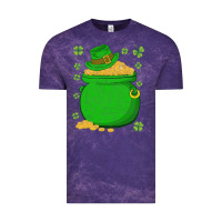 Cloud Purple ireland leprechaun hat pot of gold irish st patricks day Vintage Tee - lanVoArt