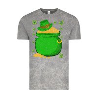 Cloud Rock ireland leprechaun hat pot of gold irish st patricks day Vintage Tee - lanVoArt