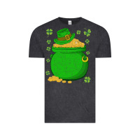 Vintage Black ireland leprechaun hat pot of gold irish st patricks day Vintage Tee - lanVoArt