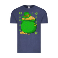 Vintage Denim ireland leprechaun hat pot of gold irish st patricks day Vintage Tee - lanVoArt
