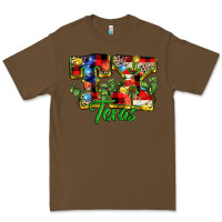 Cacao Christmas Texas Premium Tee - MaliasSmallBusiness