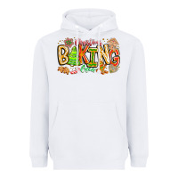White Christmas Baking Crew Heavyweight Hoodie - CowhideDigitalArt