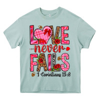 Arona love never fails i corintians 13 8 Heavy Core Tee - NancyCooperArtShop