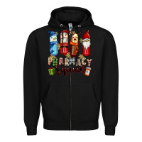 Black pharmacy squad christmas Zipper Hoodie - FaDigitalArtStudio