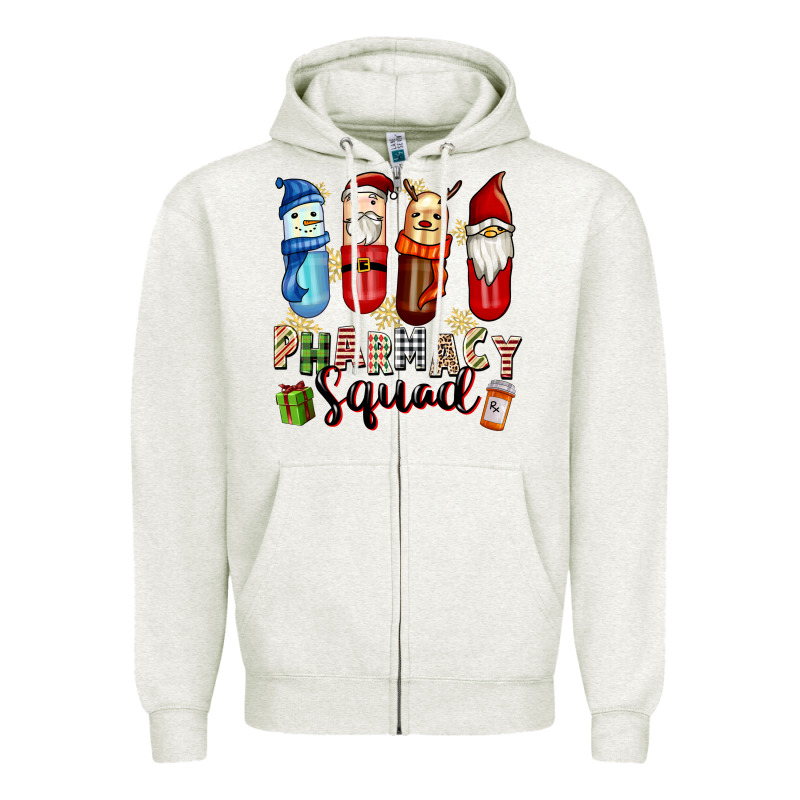 Pharmacy Squad Christmas Zipper Hoodie by FaDigitalArtStudio | Teevron