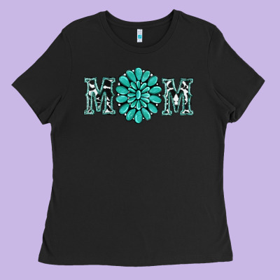 Western Mom Ladies Tee Designed By Ranaportraitstore