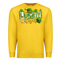Lemon Lucky Vibes Premium Sweatshirt - CowhideDigitalArt
