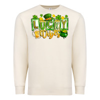 Sandshell Lucky Vibes Premium Sweatshirt - CowhideDigitalArt