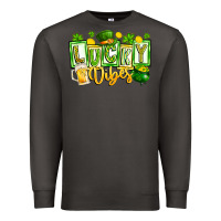 Smoke Lucky Vibes Premium Sweatshirt - CowhideDigitalArt