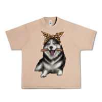Burro alaskan husky with bandeau Urban Heavy Tee - texasbilliewilder