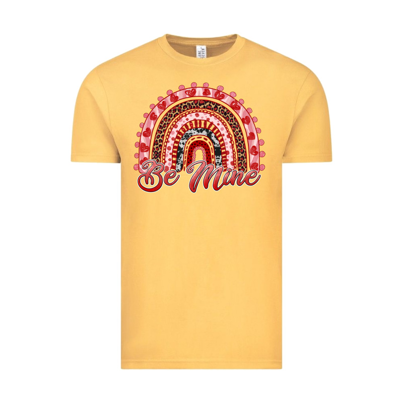 Be Mine Valentines Day Rainbow Vintage Tee by RanaPortraitStore | Teevron