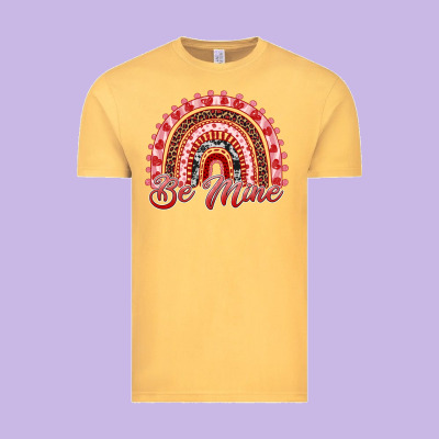 Be Mine Valentines Day Rainbow Vintage Tee Designed By Ranaportraitstore