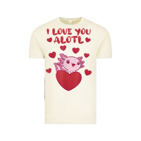 Vintage Arctic i love you alotl aolotl valentine's day heart aolotl lover Vintage Tee - lanVoArt