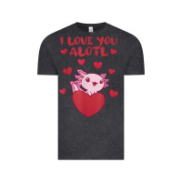 Vintage Black i love you alotl aolotl valentine's day heart aolotl lover Vintage Tee - lanVoArt