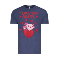 Vintage Denim i love you alotl aolotl valentine's day heart aolotl lover Vintage Tee - lanVoArt