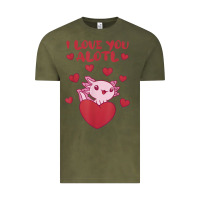 Vintage Olive i love you alotl aolotl valentine's day heart aolotl lover Vintage Tee - lanVoArt