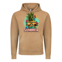 Vintage Camel Hello summer pineapple Vintage Hoodie - NancyCooperArtShop