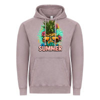 Vintage Zinc Hello summer pineapple Vintage Hoodie - NancyCooperArtShop