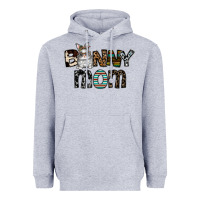 Heather Grey bunny mom Heavyweight Hoodie - CowhideDigitalArt