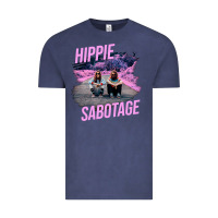 Vintage Denim hippie sabotage aesthetic style photo with text Vintage Tee - lanVoArt