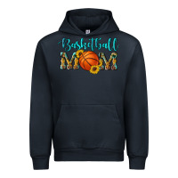 Navy western leopard camouflage sunflowers glitter mom basketball Urban Hoodie - Artiststas