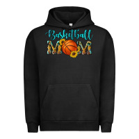 Pigment Black western leopard camouflage sunflowers glitter mom basketball Urban Hoodie - Artiststas