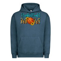 Pigment Midnight Navy western leopard camouflage sunflowers glitter mom basketball Urban Hoodie - Artiststas