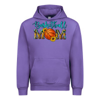 Western Leopard Camouflage Sunflowers Glitter Mom Basketball Urban Hoodie | Teevron