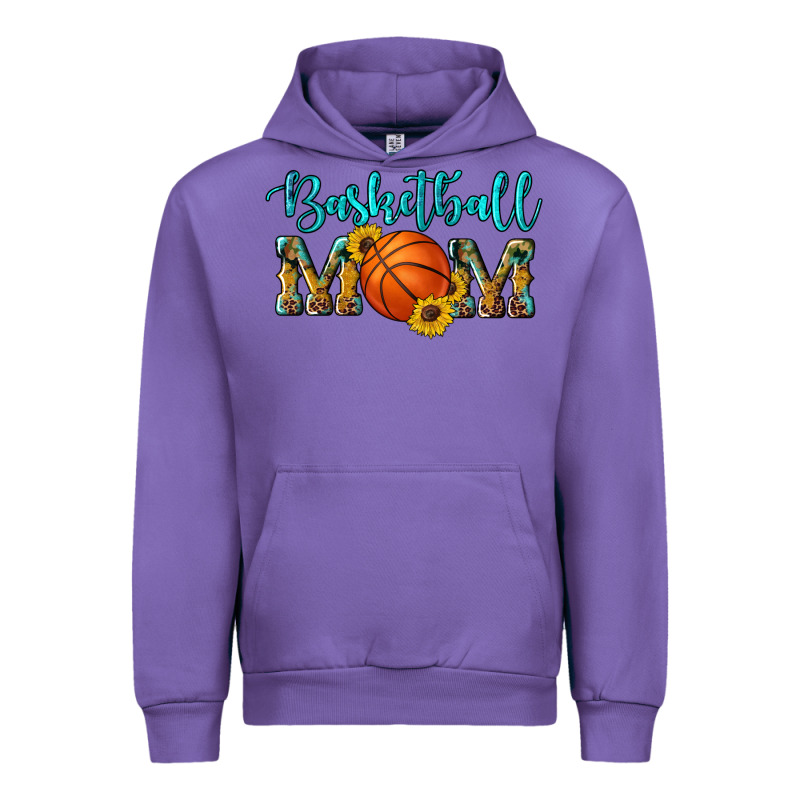 Western Leopard Camouflage Sunflowers Glitter Mom Basketball Urban Hoodie by Artiststas | Teevron